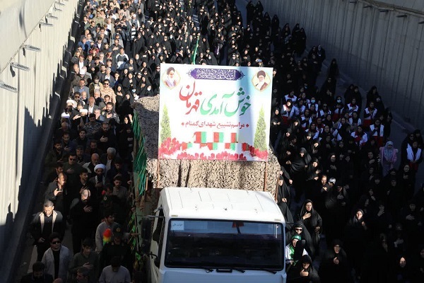 تصاویر/تشییع پیکر شهدای گمنام در ایلام