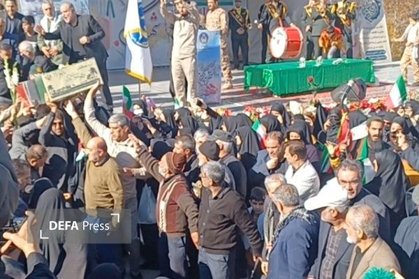 شهید خوش‌نام در اردوگاه فجر همدان آرام گرفت + تصاویر