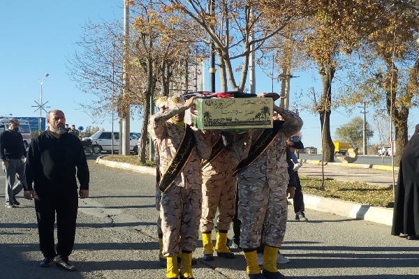 تصاویر/ پیکر پاک سرباز جاوید نام وطن امروز مهمان بیجاری‌ها شد