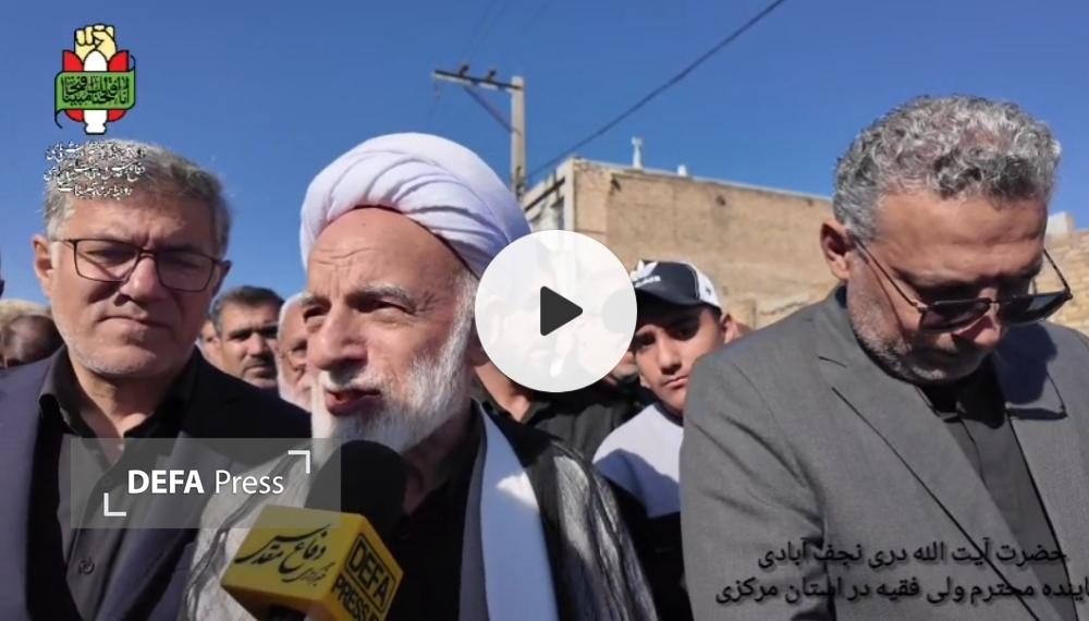 مراسم تشییع کاروان اهالی بهشت در اراک+ فیلم