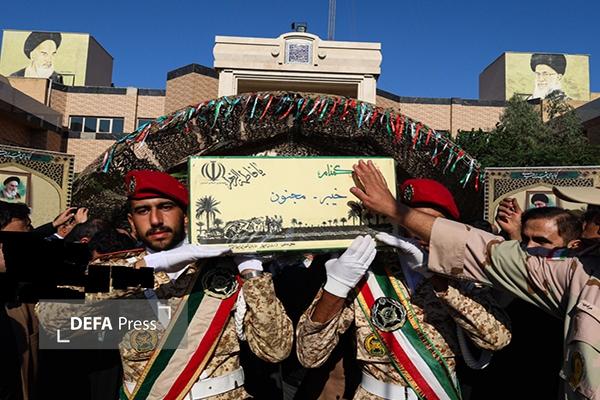 خاک سازمان قضایی نیرو‌های مسلح خوزستان متبرک به یک شهید گمنام شد