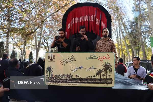 بدرقه شهید گمنام عملیات «خیبر» در مشهد+ تصاویر