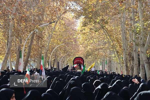 بدرقه شهید گمنام عملیات «خیبر» در مشهد+ تصاویر