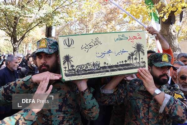 بدرقه شهید گمنام عملیات «خیبر» در مشهد+ تصاویر