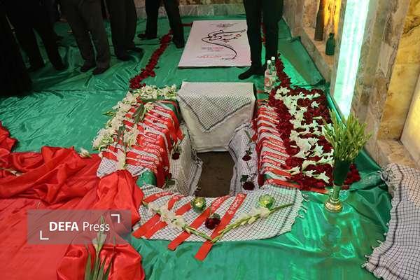 بدرقه شهید گمنام عملیات «خیبر» در مشهد+ تصاویر