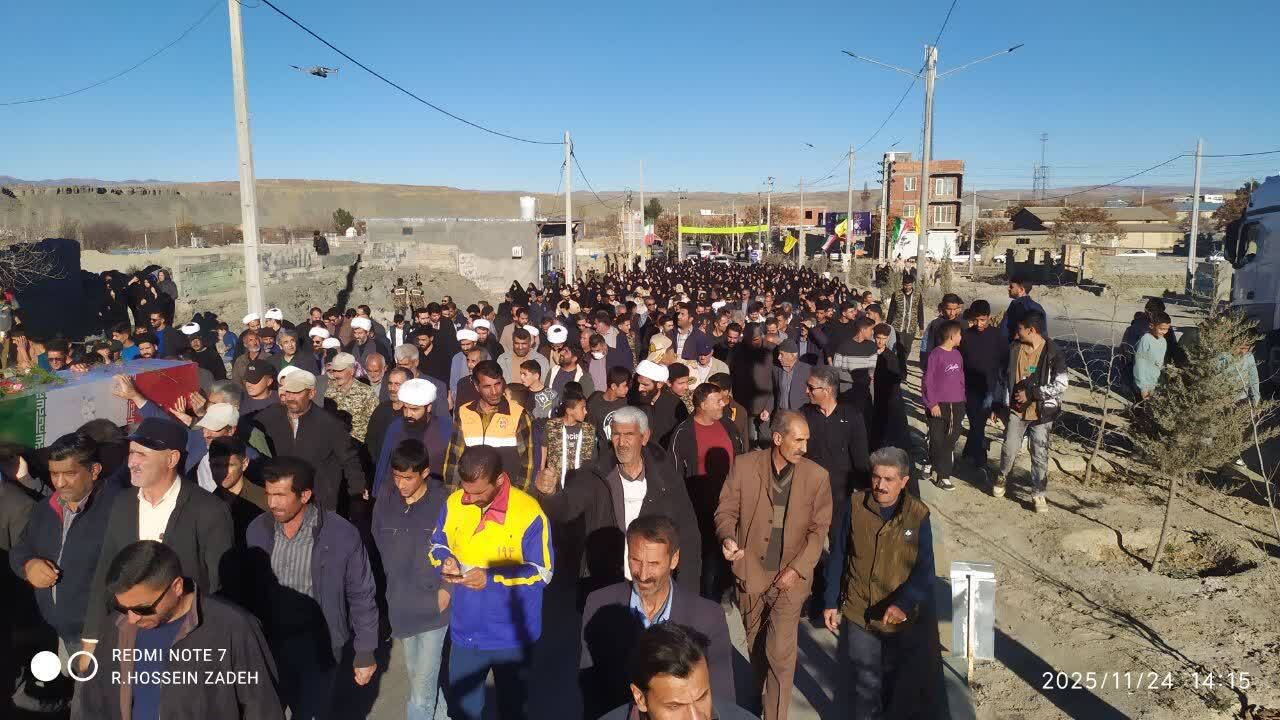 فیلم/ تدفین شهید گمنام ۲۲ساله دفاع مقدس در شهر غلامان