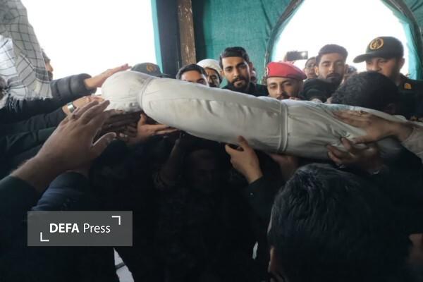 پیکر شهید گمنام در شهرک مدرس بویین زهرا تشییع و تدفین شد