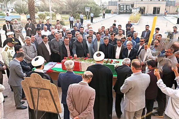 بدرقه شهید گمنام توسط جهادگران خوزستان