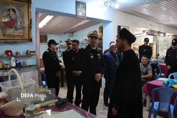 بازدید فرمانده آموزش تخصص‌های دریایی رشت از آسایشگاه معلولین