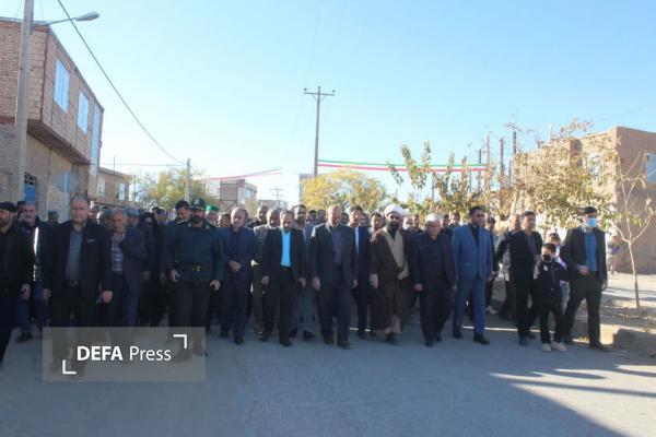 تدفین شهید گمنام عملیات «والفجر ۳» در گرماب+ تصاویر