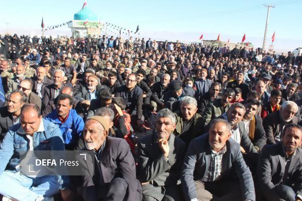 تدفین شهید گمنام عملیات «والفجر ۳» در گرماب+ تصاویر