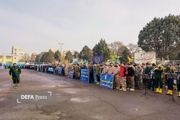 قزوین؛ طنین اقتدار بسیج در همایش بزرگ ناحیه امام حسن(ع)