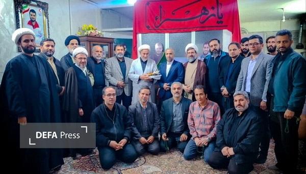 دیدار اصحاب رسانه قم با خانواده بسیجی شهید مدافع امنیت