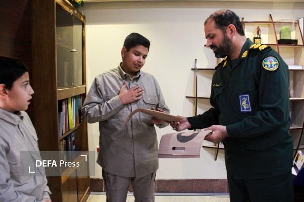 تجلیل از خادم الشهدا نوجوان به مناسببت شهادت حضرت زهرا(س)+ تصاویر