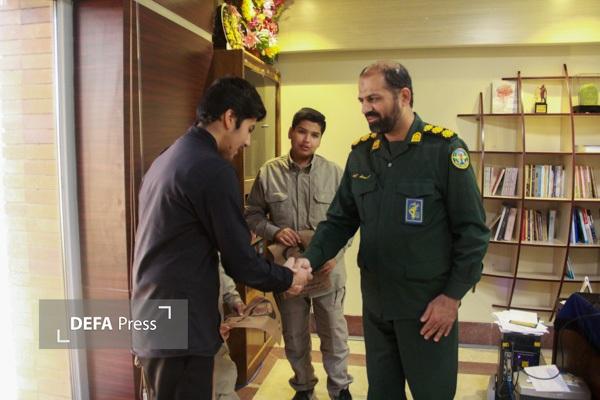 تجلیل از خادم الشهدا نوجوان به مناسببت شهادت حضرت زهرا(س)+ تصاویر