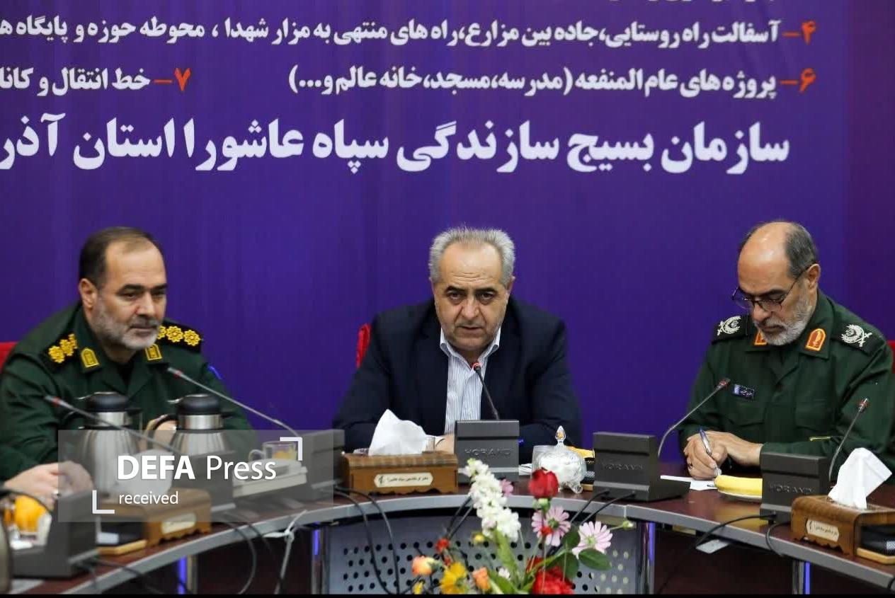 افتتاح ۱۲۵۱ طرح محرومیت‌زدایی و اقتصاد مقاومتی بسیج با حضور استاندار آذربایجان شرقی