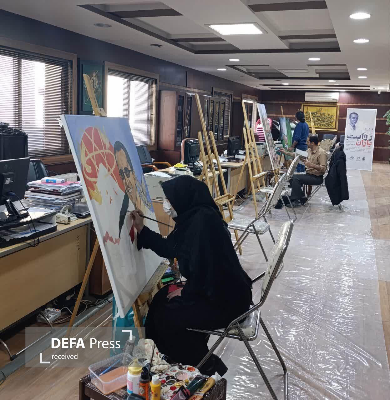 شانزدهمین کارگاه نقاشی با موضوع شهید دکتر مجید شهریاری