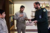 تجلیل سرهنگ «حرزاده» از نوجوانان خادم الشهدا+ تصاویر