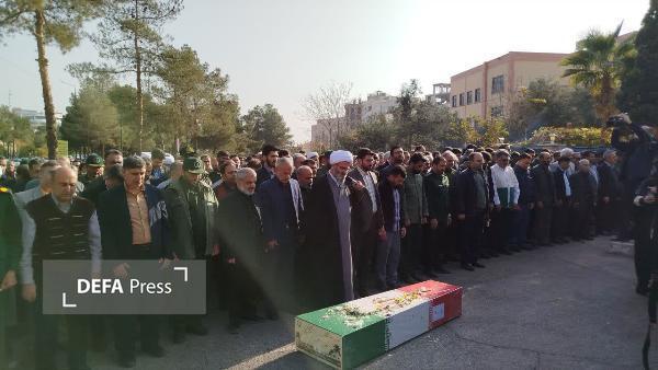 بدرقه معنوی پیکر شهید گمنام در سمنان