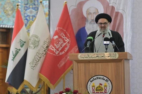 تصاویر/ حضور مدیر حوزه علمیه خراسان در اختتامیه همایش علامه نایینی در کربلای معلی