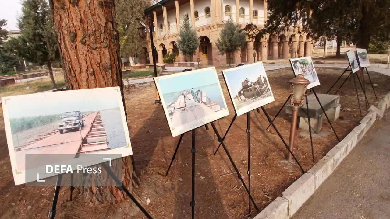 نمایشگاه «سنگرسازان بی‌سنگر» در قزوین برگزار شد