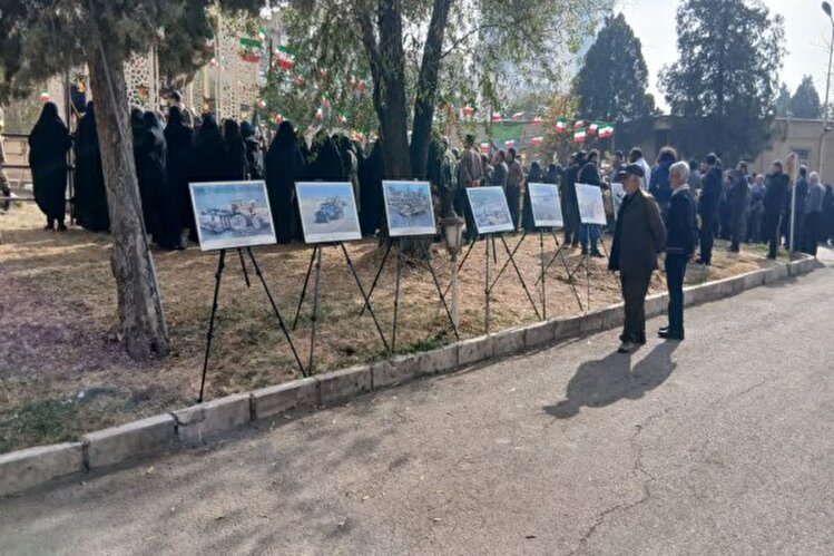 نمایشگاه «سنگرسازان بی‌سنگر» در قزوین برگزار شد