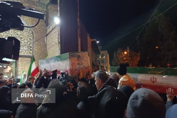 مراسم وداع با پیکر هشت شهید نبرد رمضان در قزوین برگزار شد