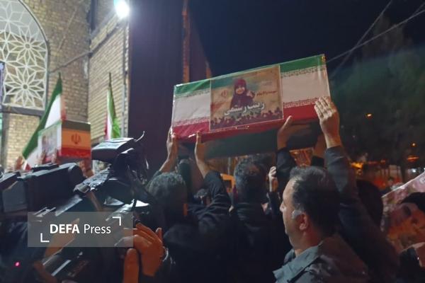 مراسم وداع با پیکر هشت شهید نبرد رمضان در قزوین برگزار شد