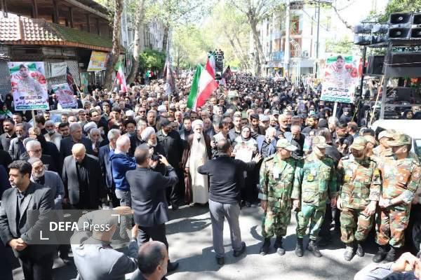 تشییع پیکر سرباز شهید «زمانی آریمی» در ساری+ تصاویر