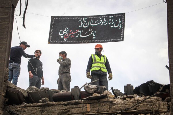 فیلم/ خسارت وارد شده به حسینیه اعظم زنجان