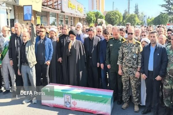 تشییع پیکر مطهر شهید «منتظری» در تنکابن