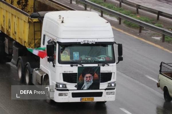 بیعت کامیونداران خراسانی با رهبر معظم انقلاب اسلامی+ تصاویر