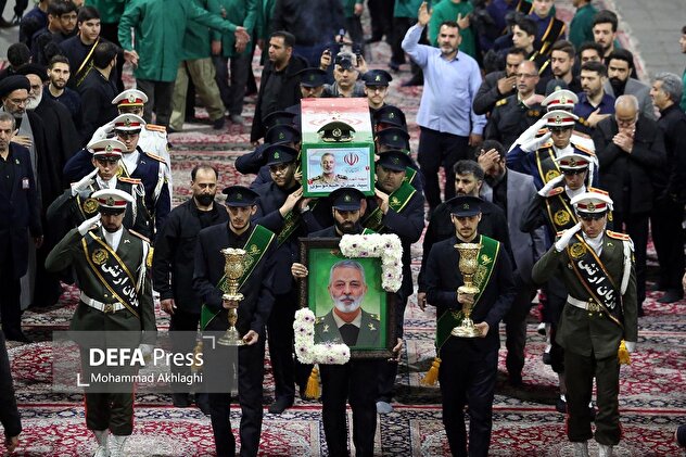 مراسم وداع با پیکر سپهبد شهید سید عبدالرحیم موسوی