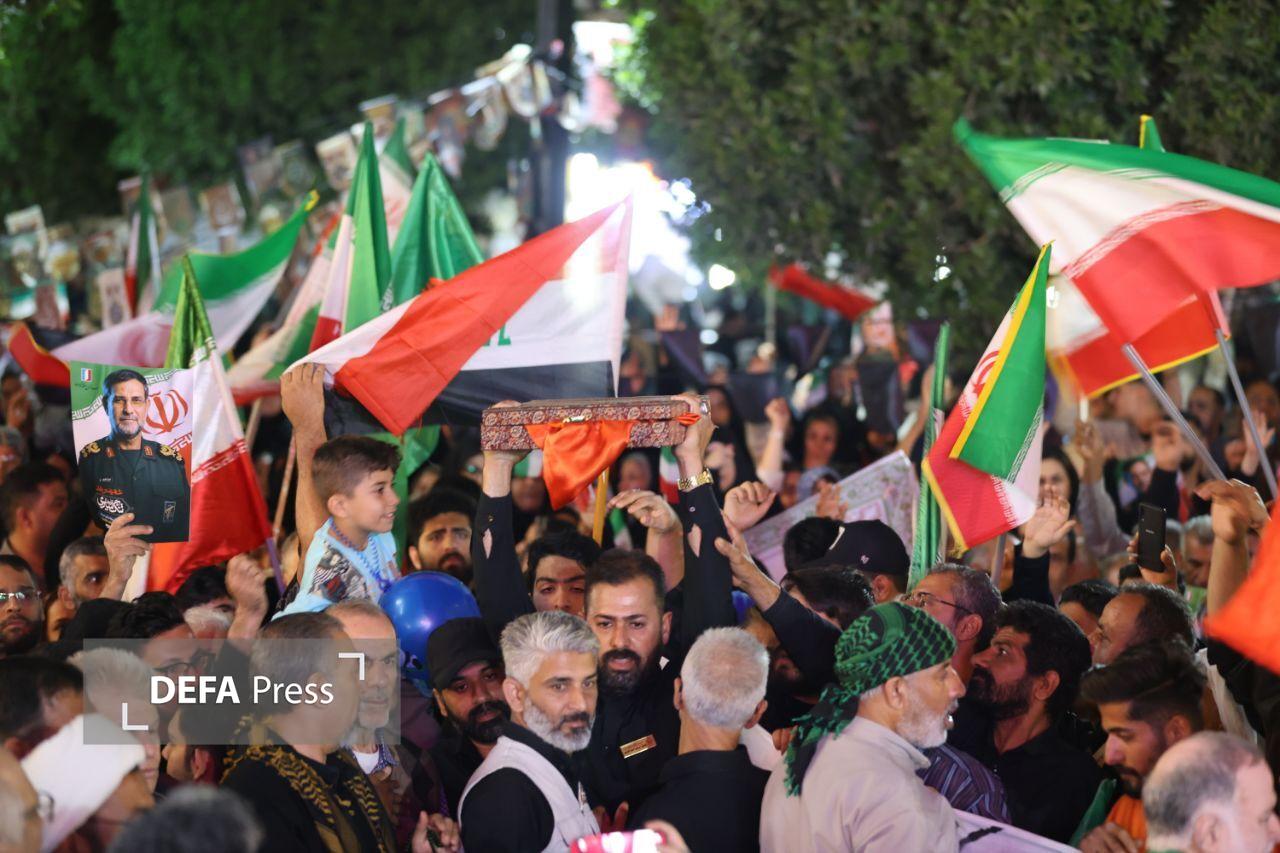 فرمانده موج ها در شهر حماسه ها آرام گرفت + تصاویر