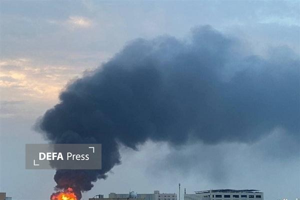 حمله به پالایشگاهی در بحرین و وقوع آتش سوزی در آن حمله به پالایشگاهی در بحرین و وقوع آتش سوزی در آن