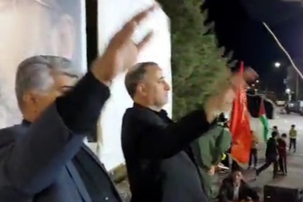 فیلم/ حضور استاندار خراسان جنوبی با همراهی فرماندار خوسف در اجتماع مردم ولایتمدار شهرستان خوسف