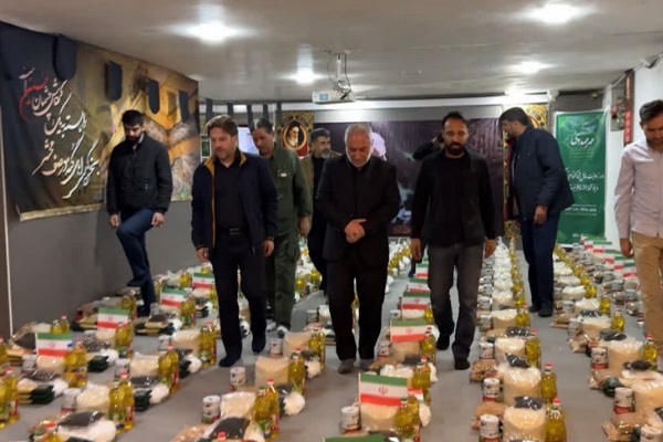 تهیه و توزیع ۵۰۰ بسته معیشتی بین خانواده های نیازمند
