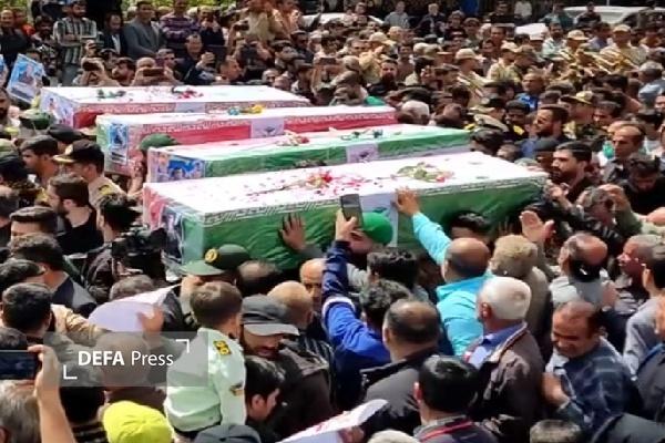 تشییع باشکوه شهدای کوه سیا در دهدشت+ تصاویر تشییع باشکوه شهدای کوه سیا در دهدشت+ تصاویر