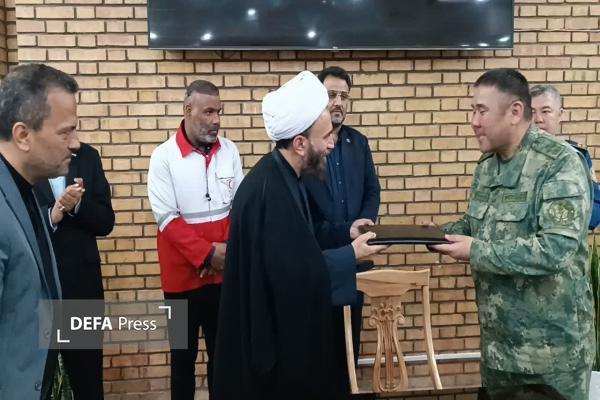 ورود کاروان کمک‌های بشردوستانه قرقیزستان به ایران از پایانه مرزی شهرستان سرخس