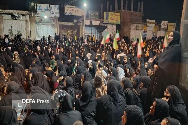 شکوه حضور مردم رودبار جنوب در ویژه‌برنامه اربعین رهبر شهید و شهدای مدرسه میناب+تصاویر