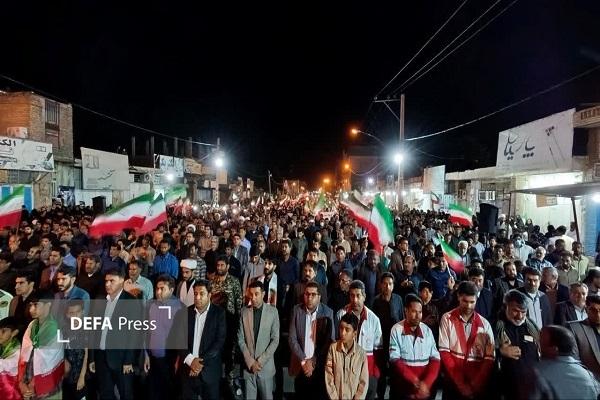 شکوه حضور مردم رودبار جنوب در ویژه‌برنامه اربعین رهبر شهید و شهدای مدرسه میناب+تصاویر