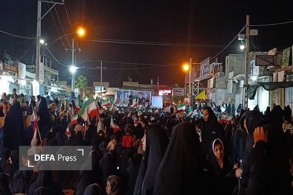 شکوه حضور مردم رودبار جنوب در ویژه‌برنامه اربعین رهبر شهید و شهدای مدرسه میناب+تصاویر