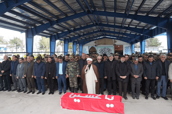 فیلم/ مراسم تشییع معاون هماهنگ کننده قرارگاه عملیاتی غرب نزاجا در کرمانشاه
