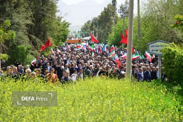 مراسم تشییع شهید «حسین هاشم پور» در گچساران + تصاویر