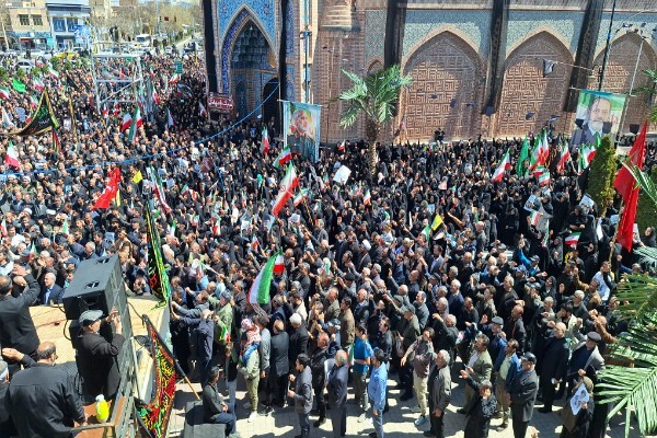 فیلم/ سنگ تمام اردبیلی‌ها در چهلم رهبر شهید