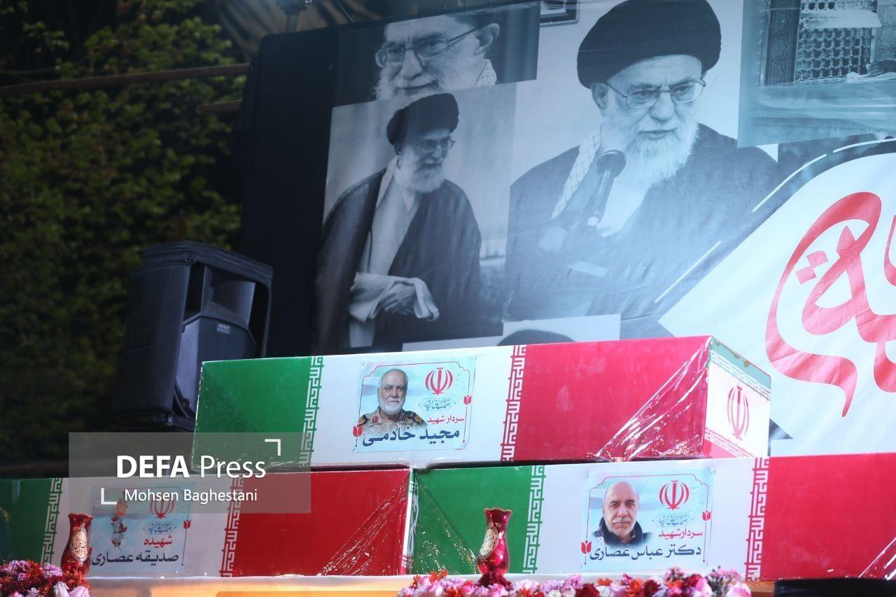 حضور پرشور مردم تهران در مراسم وداع با سردار شهید خادمی