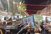 حضور پرشور مردم تهران در مراسم وداع با سردار شهید خادمی