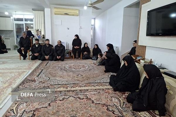 دیدار مسئولان میاندورود با خانواده شهدای جنگ رمضان در نوروز + تصاویر