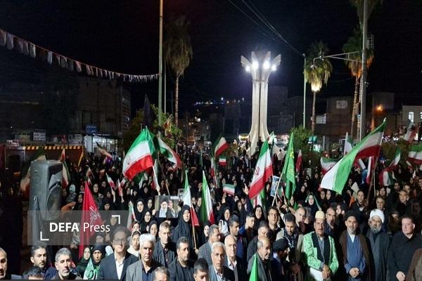 حضور حماسی مردم پلدختر در خیابان‌ها+ عکس