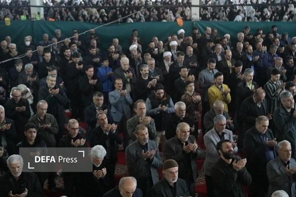 تشییع پیکر مطهر شهید «علی‌بابایی» هم‌زمان با اقامه نماز عید فطر در بابل